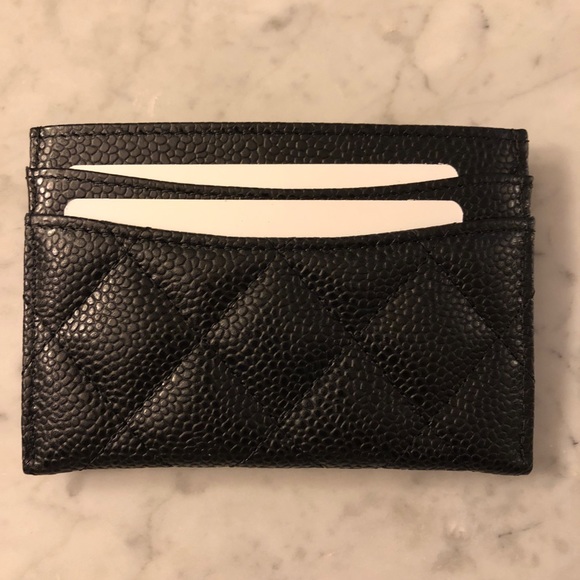 🌟SOLD🌟BNIB Chanel Flat Cardholder Black with SHW - Picture 7 of 8